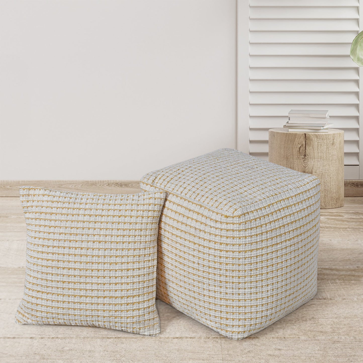 CAMILLE POUF - WOOL